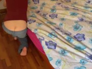 Preview 6 of Girl Cleaning with Buttcrack Showing