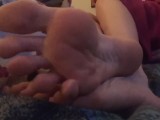 Putting lotion on my feet after a shower Frieda Ann Foot Fetish