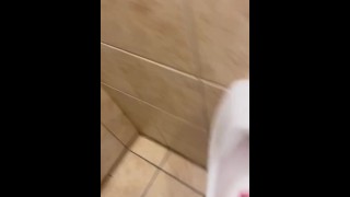 Pissing in public restroom