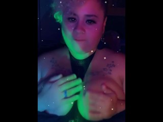 Black fishnetbodysuit BBW seduces you