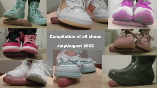 Cumpilation July & August 2022 Cum under shoes