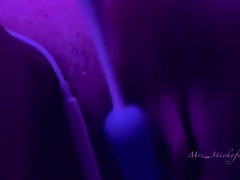 Video ASMR Close Up Spit Wet Pussy Gushing Sounds With Hyphy SHHH Can't Hold It! Clit vibe Quivering
