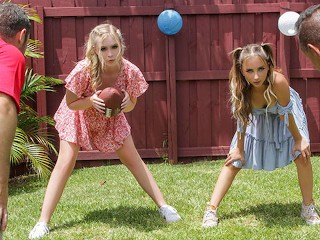 DaughterSwap - Adorables Chicas Macy Meadows y Krissy Knight Intercambian Padrastros y Chorros En Sus Pollas