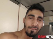 Preview 6 of RAWHOLE Hung Latino Julian Masturbates Massive Cock Solo