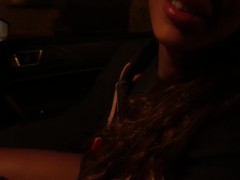 Video Latina moaning: CUM INSIDE ME, after taking off me the condom in the car