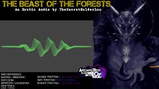 A Besta da Floresta || Áudio erótico para mulheres || Diferença de tamanho, monstro, reprodução, M4F
