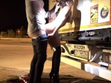 Angela Doll - I get fucked hard and squirted on by a trucker at a highway rest area