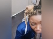 Preview 5 of EBONY PRINCESS HAYZE SUCKING DICK IN THE ELEVATOR & ON THE 13TH FLOOR!!! MUST WATCH!!!
