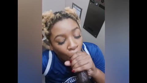 EBONY PRINCESS HAYZE SUCKING DICK IN THE ELEVATOR & ON THE 13TH FLOOR!!! MUST WATCH!!!