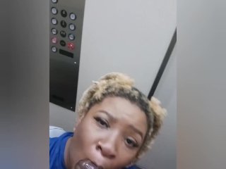 EBONY_PRINCESS HAYZE SUCKING DICK IN THE ELEVATOR & ON THE 13TH FLOOR!!! MUST WATCH!!!