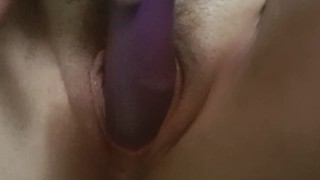 Fucking my pussy with a vibrator 