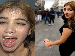 kissing, public, verified models, latina slut