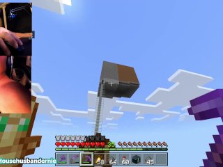 Playing Minecraft naked Ep.10 Decorating my train network