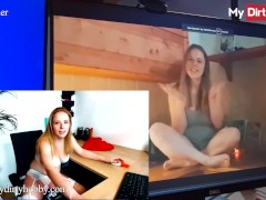 MyDirtyHobby - Mia_Adler Takes A Walk Down Memory Lane Watching Some Of Her Very First Videos