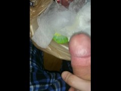 Soft foods diet made me cum a huge load