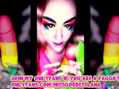 Comment if I can Fuck you with my Rainbow Dildo FAGBOI