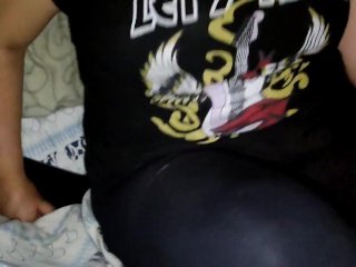 I find my stepsister talking to her tinder date and she pays me with a blowjob so I don't tell her s