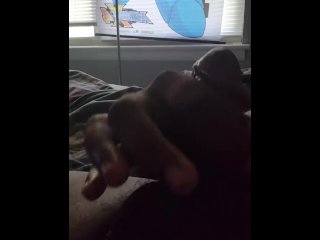 Another angle of me with my cum