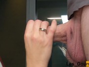 Preview 4 of MILF in glasses and lipstick gives a big blowjob and gets a huge facial