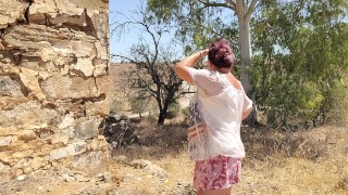 Pijpbeurt bij een ruïne in Portugal