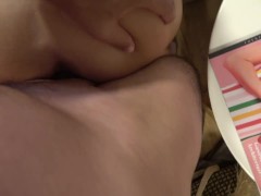 Stalker followed me into my hotel suite, convinced me to fuck him with flowers