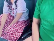 Preview 1 of College Student Pinay Want's Her Driver To Finger Her Pussy Before Going to School