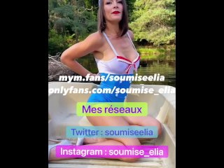 Soumiseelia- Exhib public au lac. Anal et cumshot 😈💦 Baise hard !!