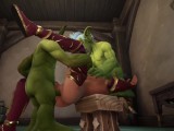 An Elf has a Threesome with two Goblins | Warcraft Parody