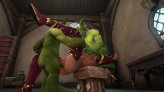 Warcraft Parody An Elf Has A Threesome With Two Goblins