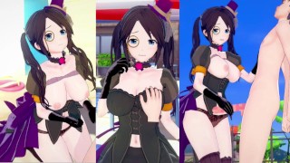 [¡Juego Hentai Koikatsu! ] Tener sexo con Big tits Idol Master Yuika Mitsumine.Video de anime erótic