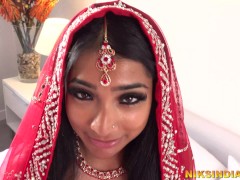 Real Indian Desi Teen Bride fucked in the Ass and Pussy on Wedding Night