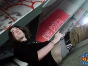Preview 1 of Straight thug Sean Johansen masturbates outdoor and cums