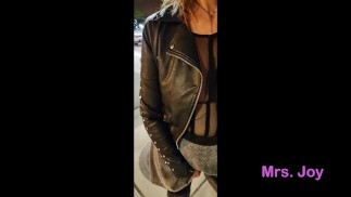 Dressed Like a Street Whore I am Masturbating in Public