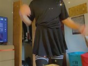 Preview 1 of Femboy dances and flashes you with soft cute uncut cock
