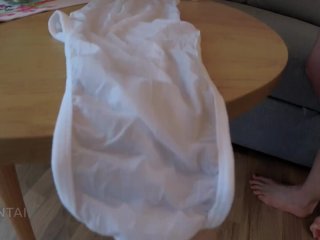 Nylon Catsuit on naked body