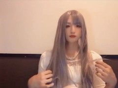 【個撮】銀髪の可愛い男の娘がオナニーする動画 - Screenshot 2 of 16 - 女装