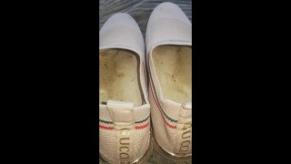look inside my 3 day worn trainers!