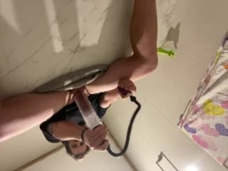 cock pump anal vibe, old young, anal, hard cock