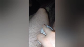 Sean masturbarse en un calcetín