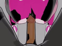 Black and Pink ranger Doggystyle Anal