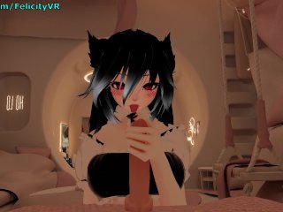 blowjob, role play, maid, vrchat erp