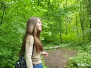 Preview 3 of Public ANAL sex in the park with a cute teen Evelina Darling.