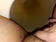 Preview 2 of Fat Enby has a Horny Piss and Orgasm