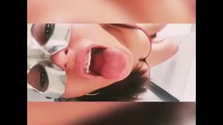 Giantess sexy Chloe vore gummybears and play with her big boobs. Preview