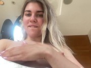 Preview 1 of masturbating in a public toilet