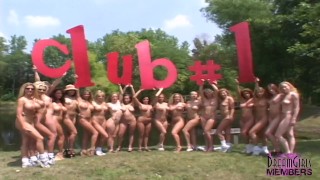 Huge Group Of Hopefuls At The Miss Nude USA Contest