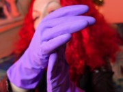 Preview 5 of ASMR rubber gloves close up soundings