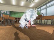 Preview 3 of 3D HENTAI Neko schoolgirl sucks teacher's cock in the classroom
