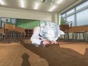 Preview 5 of 3D HENTAI Neko schoolgirl sucks teacher's cock in the classroom