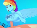 Rainbow Dash Gives BlowJob in POV | My Pony Friendship is Magic Hentai Parody